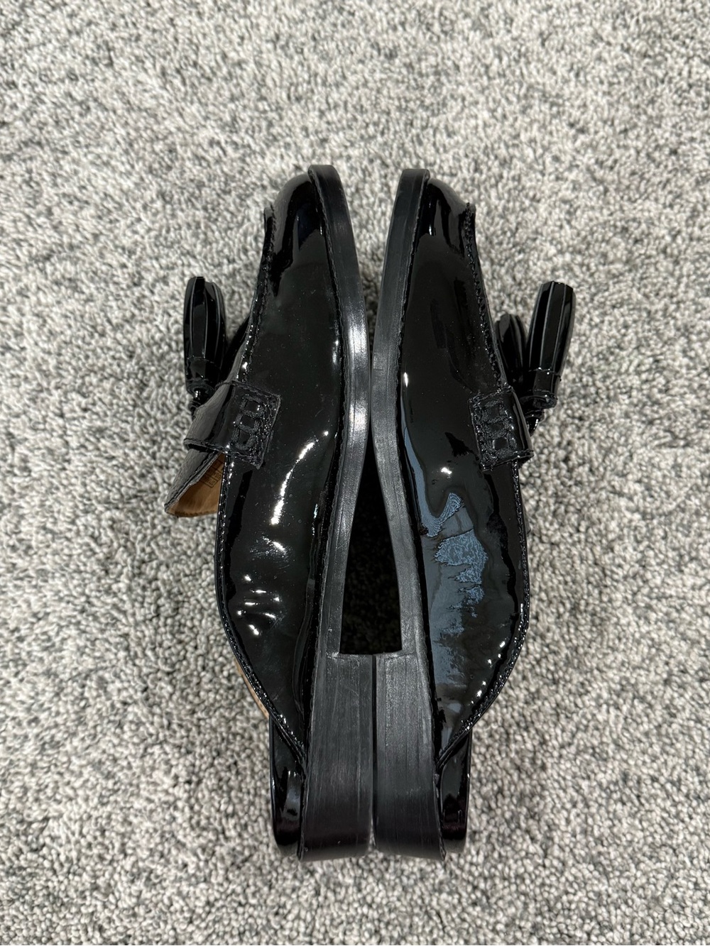 Vionic Black Patent Genuine Leather Tassel Mules Loafers Comfort Women’s US 8 - Picture 8 of 12